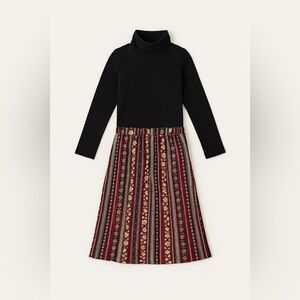 Cat & Jack Turtleneck Top + Art Class Skirt | Girls’ Outfit